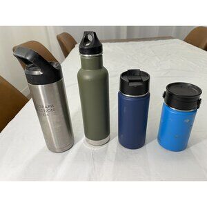 Bundle Of Used Tumblers, Yeti, 2 Hydroflask, Kleankanteen